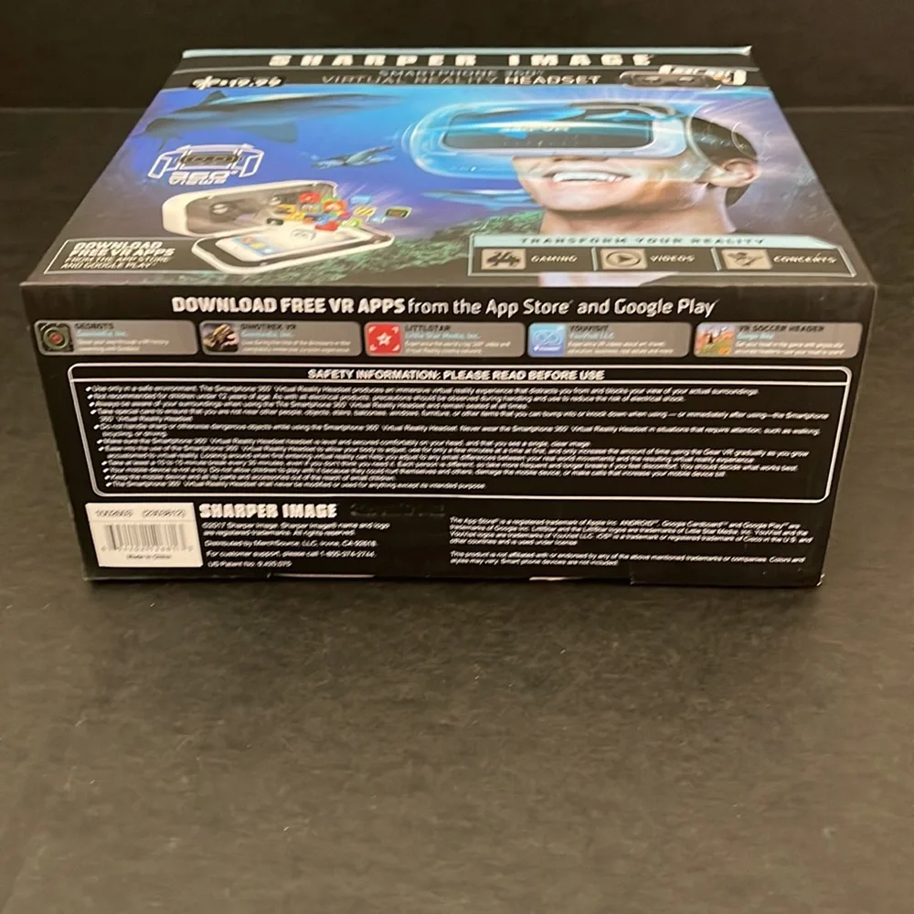 Sharper image virtual reality headset